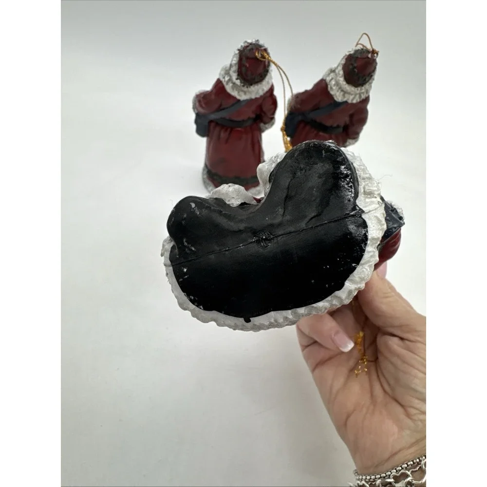 Vintage Robe Santa Christmas Ornaments 6